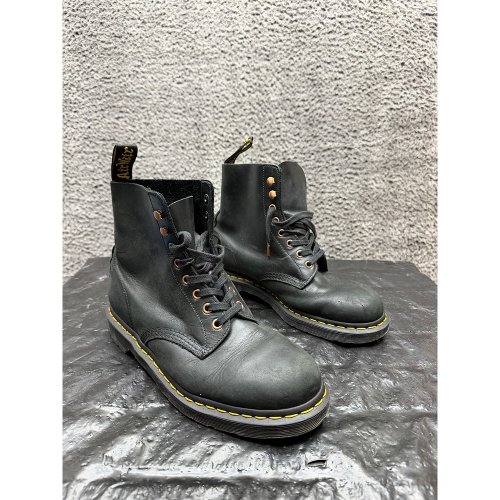 Dr.Martens 1460 Pascal Leather Lace-Up Ankle Boots Black Mens Size 10 US